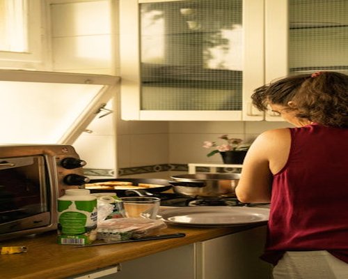 Preparando el desayuno con tranquilidad